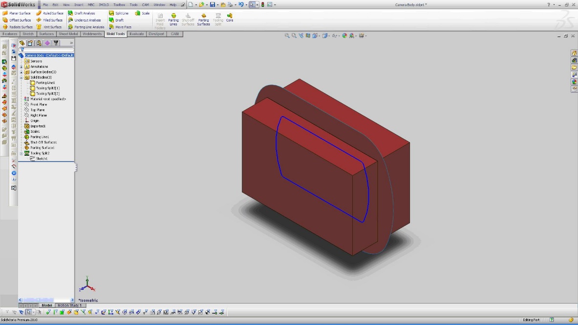 آموزش محیط Mold Design در سالیدورک